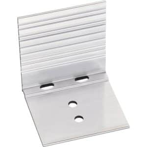 Abschluss- und Haltewinkel für Schraubprofil Alu 5 Stück