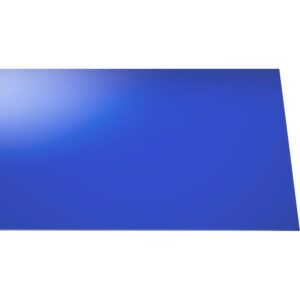 Acryl Platte Eben 3 mm Glatt Blau 250 mm x 500 mm