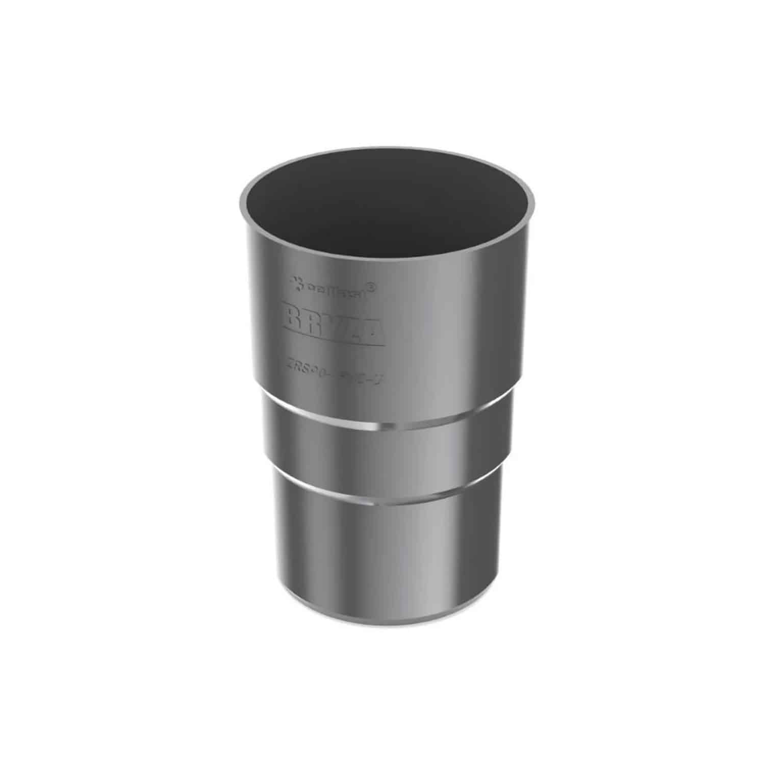 BRYZA Fallrohrverbinder Fallrohrmuffe Graphit Rinnensystem 90