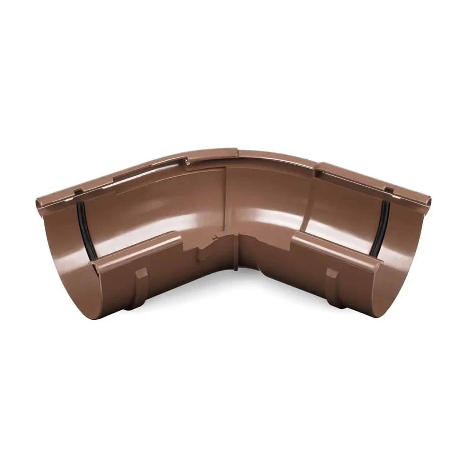 Bryza Dachrinne Außenecke Verstellbar 120°-145° Braun System 75 PVC