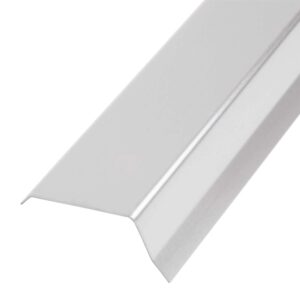 Daprona Attika Dachblech 2m x 45mm Aluminium Silber Giebelblech