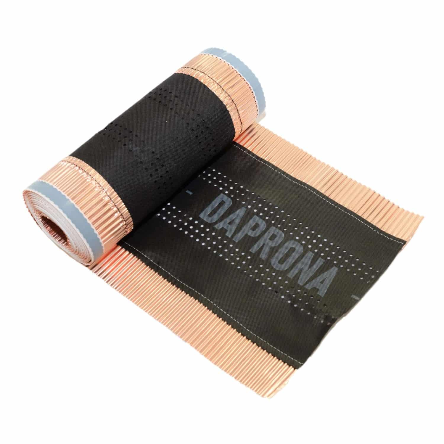 Daprona Firstrolle Kupfer 5m x 340mm Rot Abdichtung Dachfirst