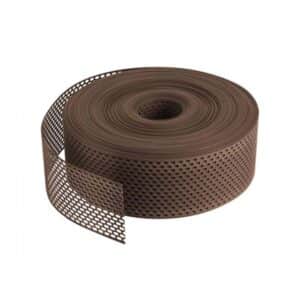 Daprona Lüftungsband Traufgitter 60m x 100mm PVC Gerollt Braun