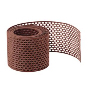 Daprona Vogelschutzgitter Lüftungsband PVC 5m x 100mm Rot Zuverlässige Belüftung