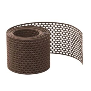 Daprona Vogelschutzgitter Lüftungsband PVC 5m x 180mm Braun Belüftung