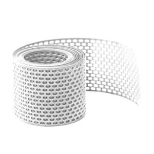 Daprona Vogelschutzgitter Lüftungsband PVC 5m x 50mm Weiß Belüftung