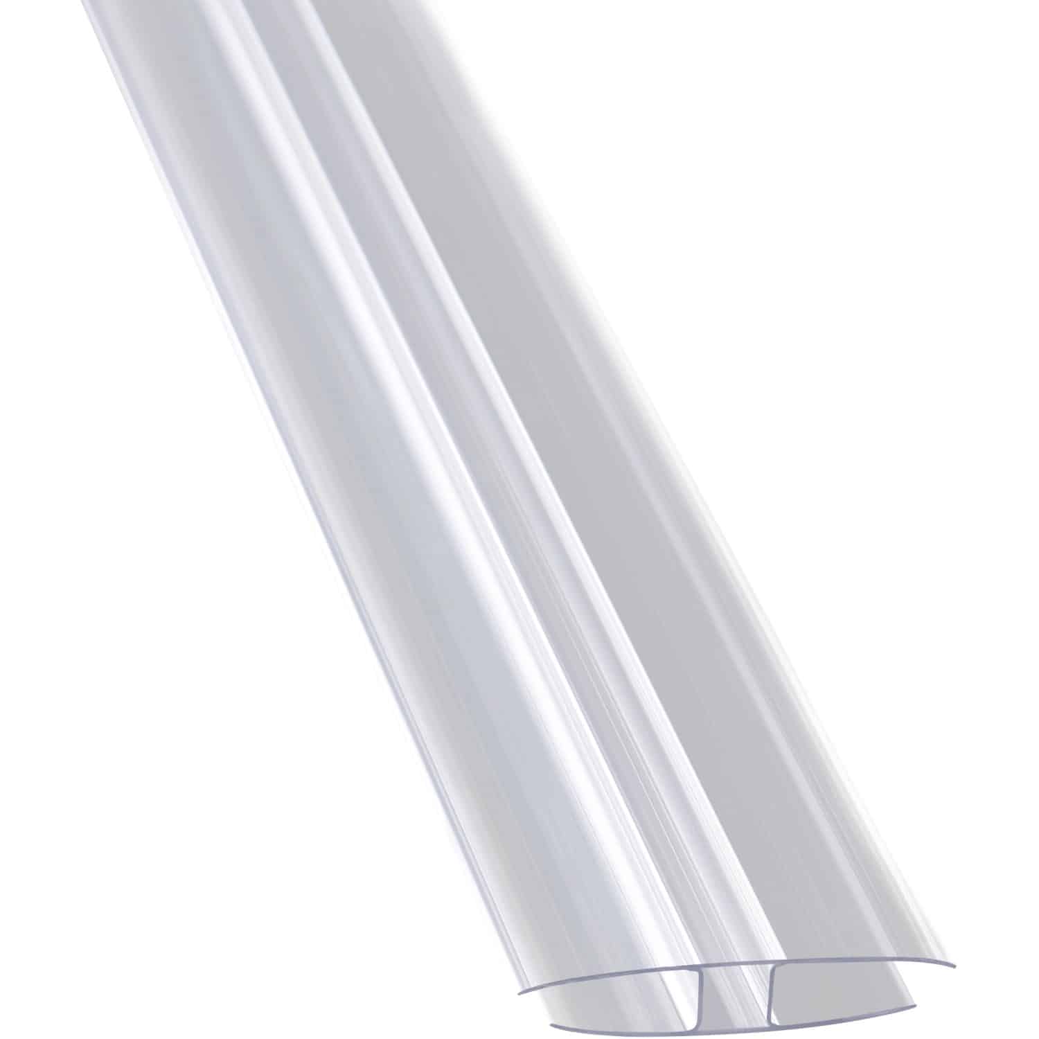 H-Klemm-Mittelprofil Transparent 10 mm x 2