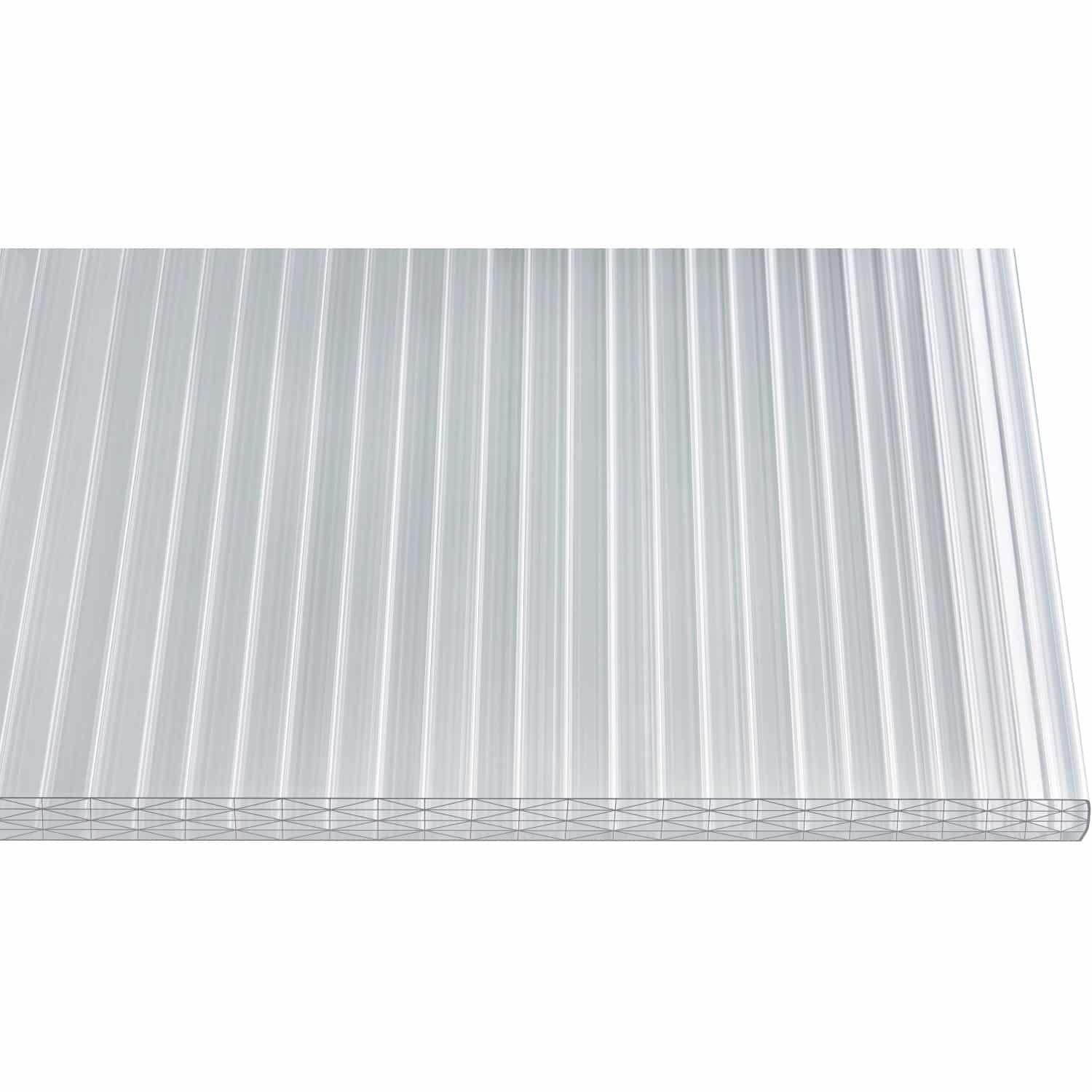 Hohlkammerplatte Thermo 25 mm Sun Weiß/Opal 3500 mm x 980 mm