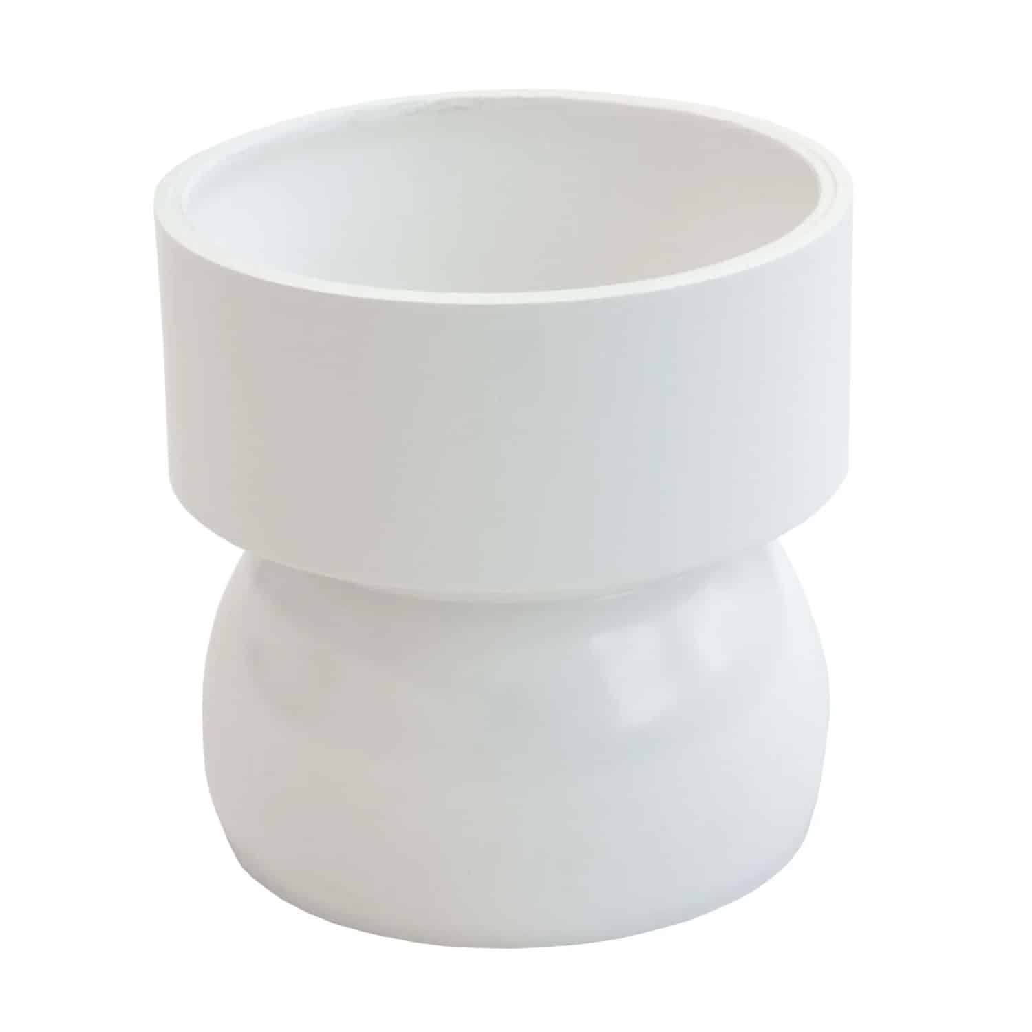 Inefa Bogenstück für Rohrbogen PVC DN 50 Weiß Dachentwässerung