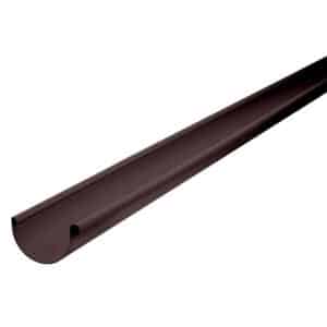 Inefa Dachrinne Halbrund 200cm PVC NW 150 Dunkelbraun Dachentwässerung