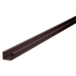 Inefa Dachrinne Kastenrinne PVC 200cm NW 68 Dunkelbraun Dachentwässerung