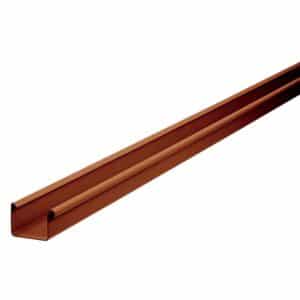 Inefa Dachrinne Kastenrinne PVC 200cm NW 83 Braun Dachentwässerung