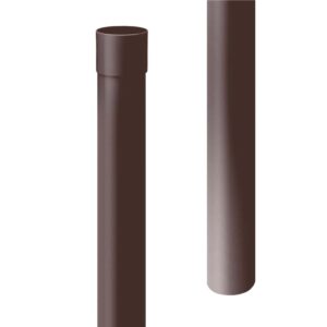 Inefa Fallrohr PVC 200cm DN 100 Dunkelbraun Ableitung von Regenwasser