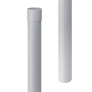 Inefa Fallrohr PVC 200cm DN 100 Grau Ableitung von Regenwasser