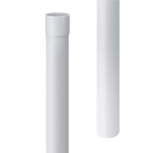 Inefa Fallrohr PVC 200cm DN 100 Weiß Ableitung von Regenwasser