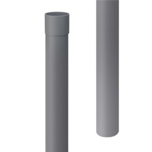 Inefa Fallrohr PVC 200cm DN 50 Anthrazit Ableitung von Regenwasser