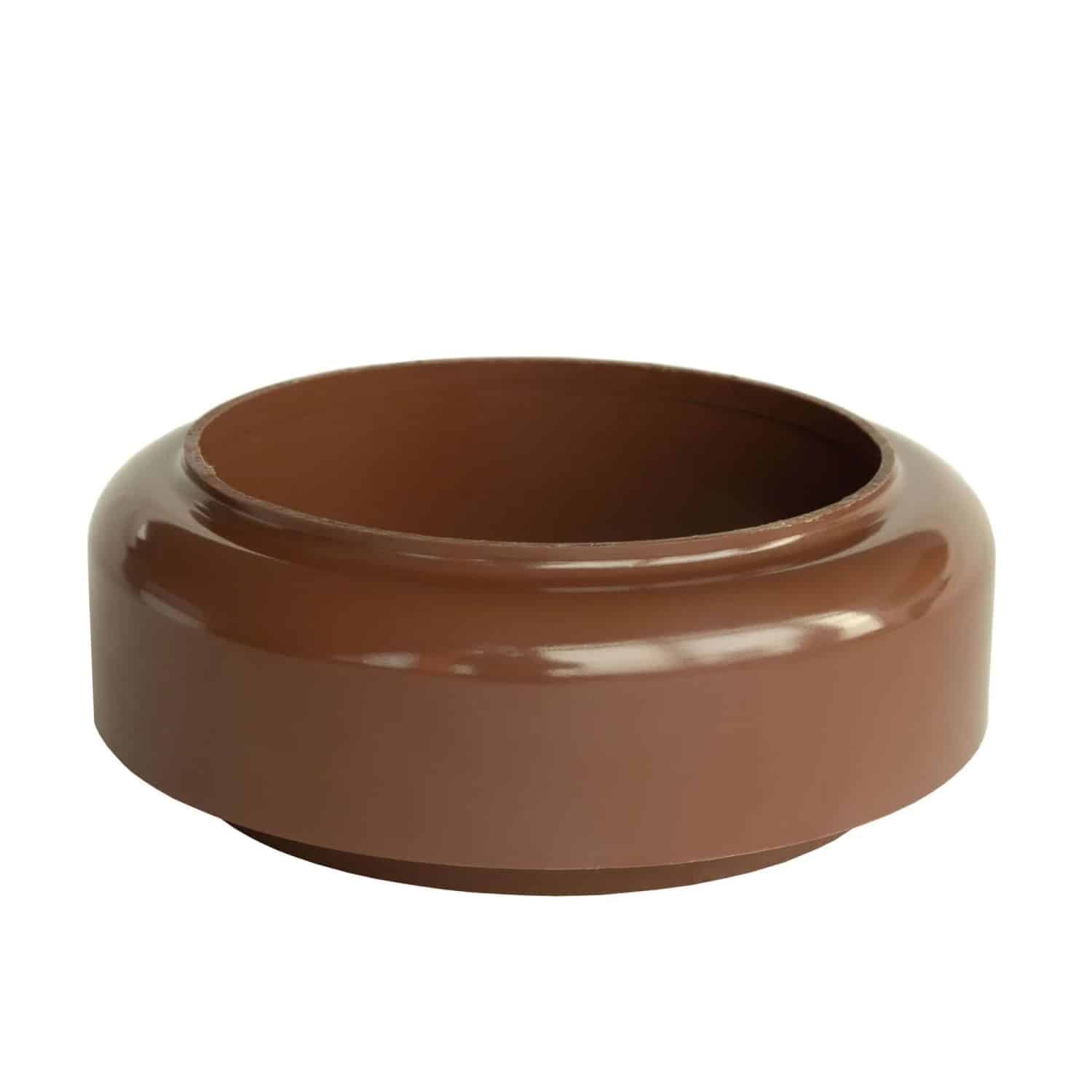 Inefa Fallrohr Verbindungsstück PVC DN 100 zu Abfluss Braun Dachentwässerung