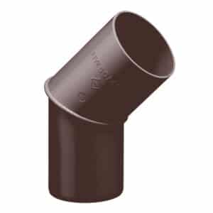 Inefa Fallrohrbogen 45 Grad PVC DN 100 Dunkelbraun Dachentwässerung