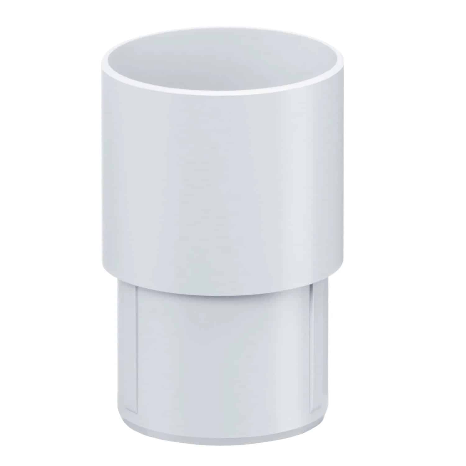 Inefa Fallrohrverbinder PVC DN 75 Weiß Verbindungselement Fallrohr