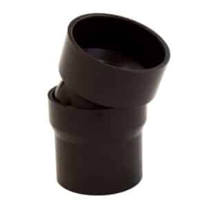 Inefa Flexibler Rohrbogen PVC DN 50 0-22 Grad Bogenstück Dunkelbraun