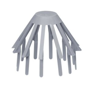 Inefa Laubfangkorb Dachrinnen PVC DN 85/100 Grau Laubschutz