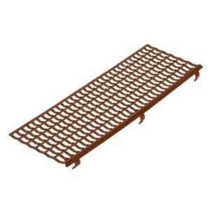 Inefa Laubfangstreifen 100cm NW 100-150 Braun Dachrinnen Laubschutz