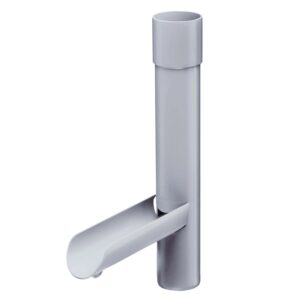 Inefa Regensammler Fallrohr mit Klappe DN 75 PVC Grau Befüllen Regentonne
