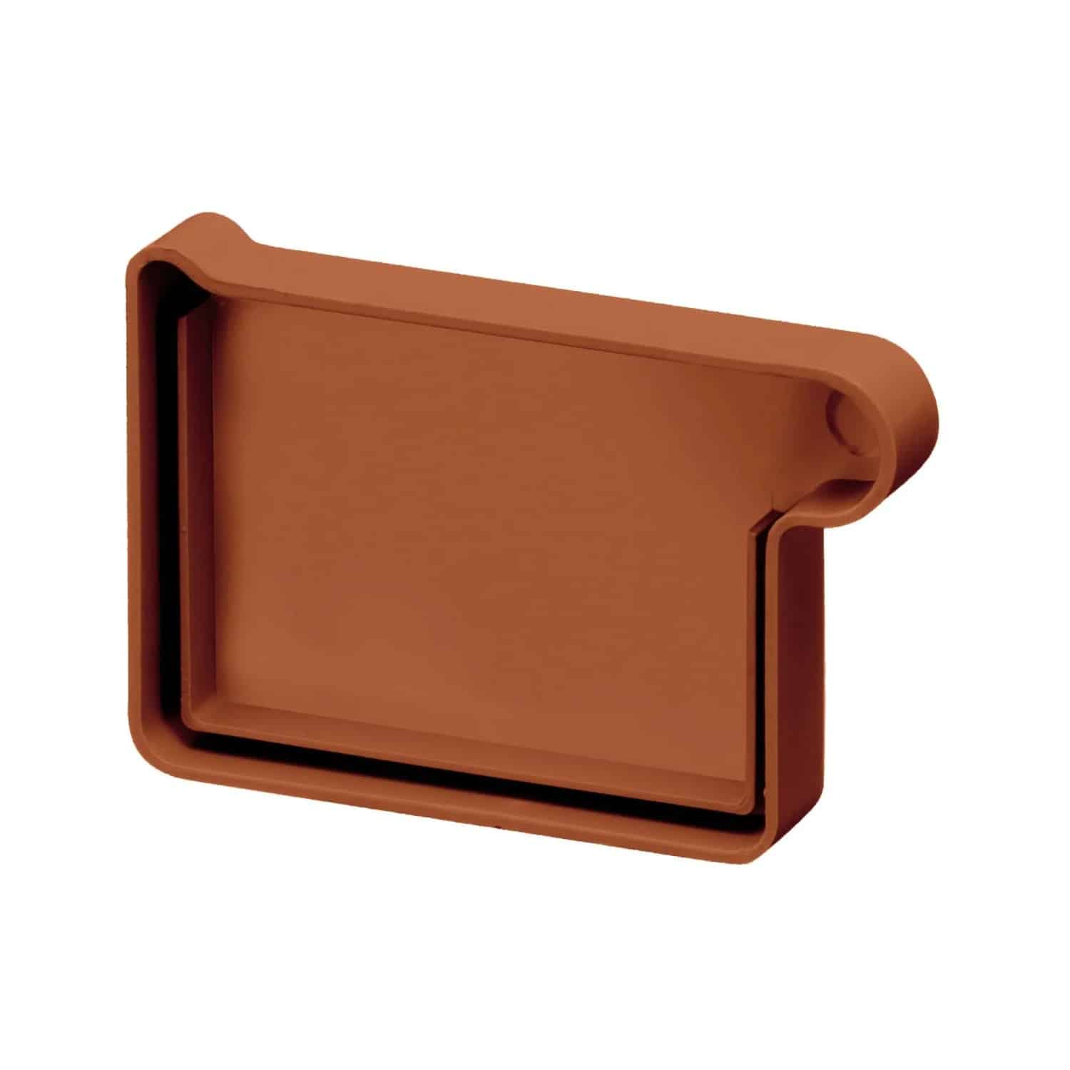 Inefa Rinnenboden Rechts PVC NW 68 Kastenrinne Braun Abdichtung Dachrinne