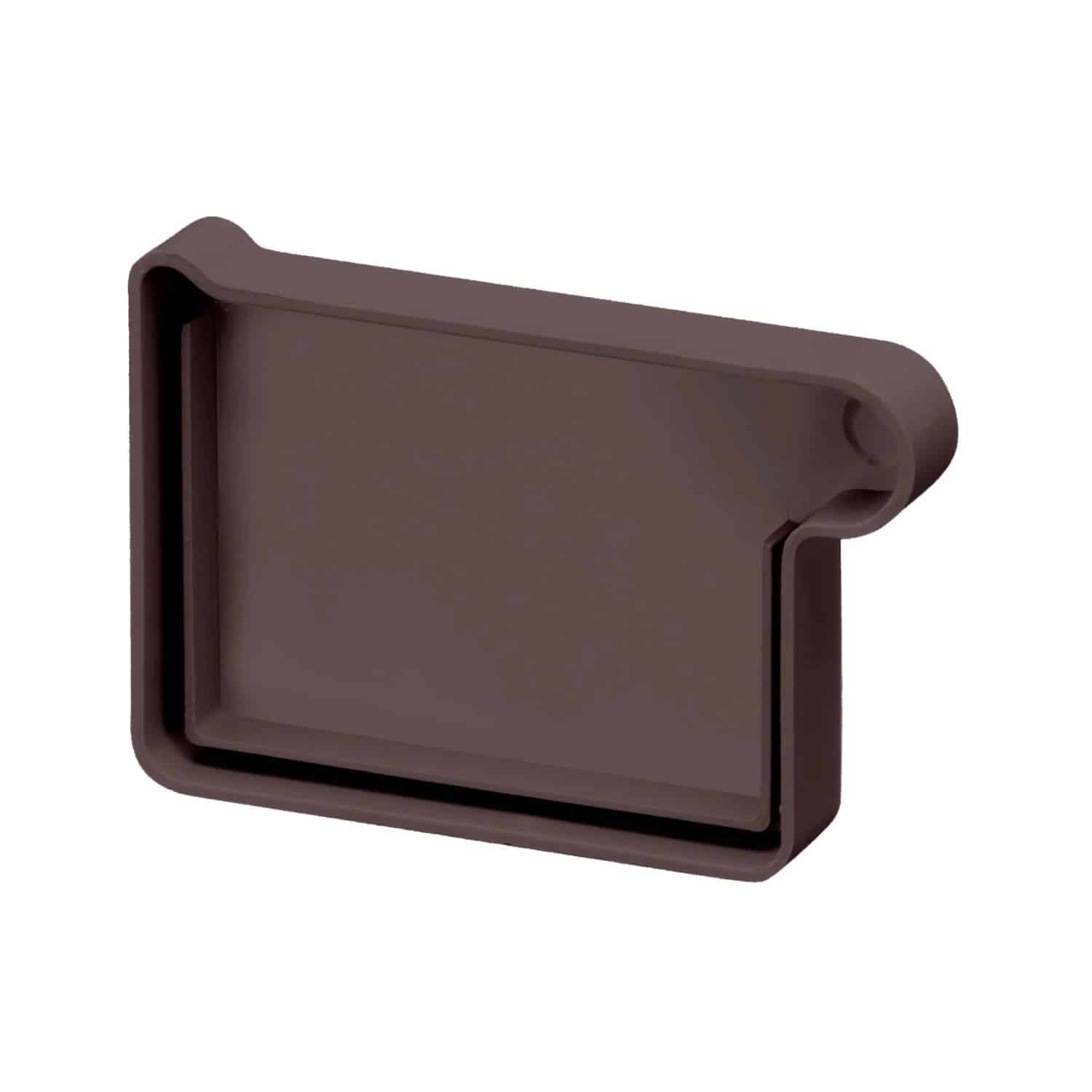 Inefa Rinnenboden Rechts PVC NW 68 Kastenrinne Dunkelbraun Abdichtung Dachrinne