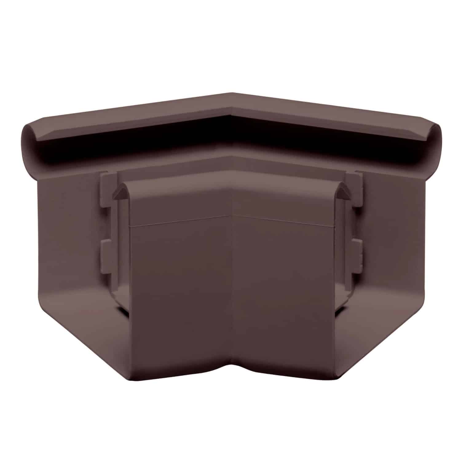 Inefa Rinnenwinkel 135 Grad Außeneck NW 68 Kastenrinne PVC Dunkelbraun