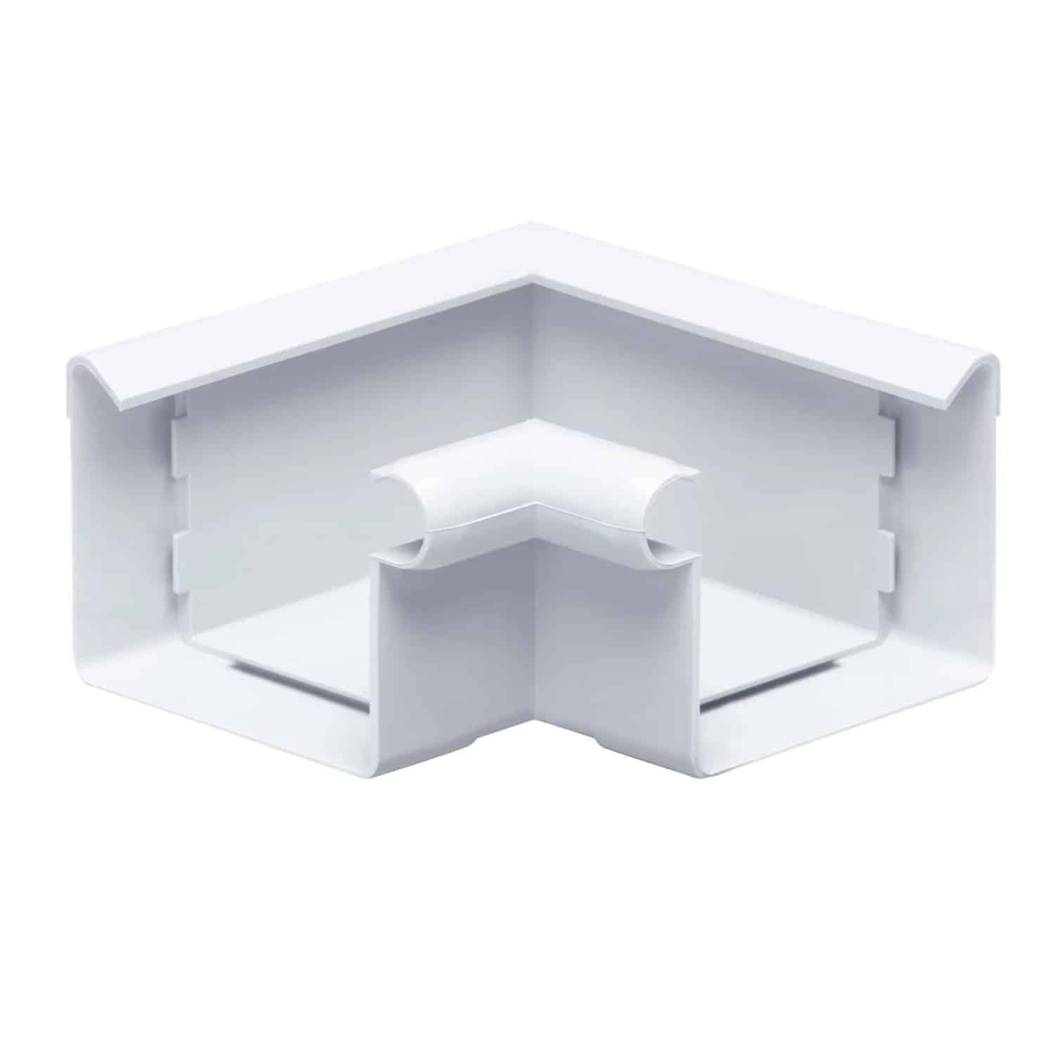 Inefa Rinnenwinkel 90 Grad Inneneck PVC NW 68 Kastenrinne Weiß
