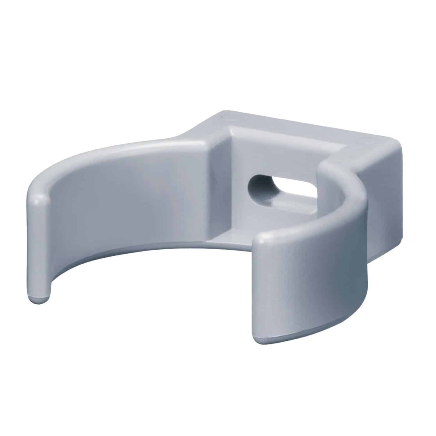 Inefa Rohrschellen Clip 25x DN 50 PVC Grau Befestigung Fallrohr Wandmontage