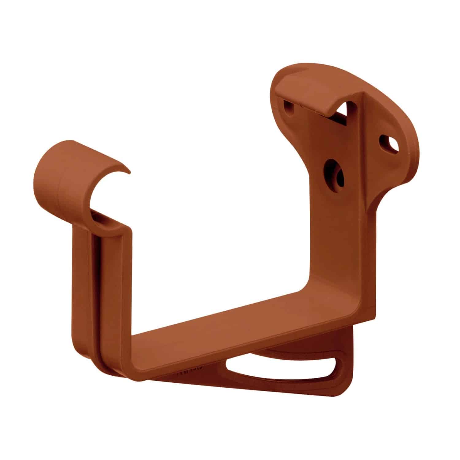 Inefa Stirnbretthalter PVC NW 68 Rinnenhalter Kastenrinne Braun