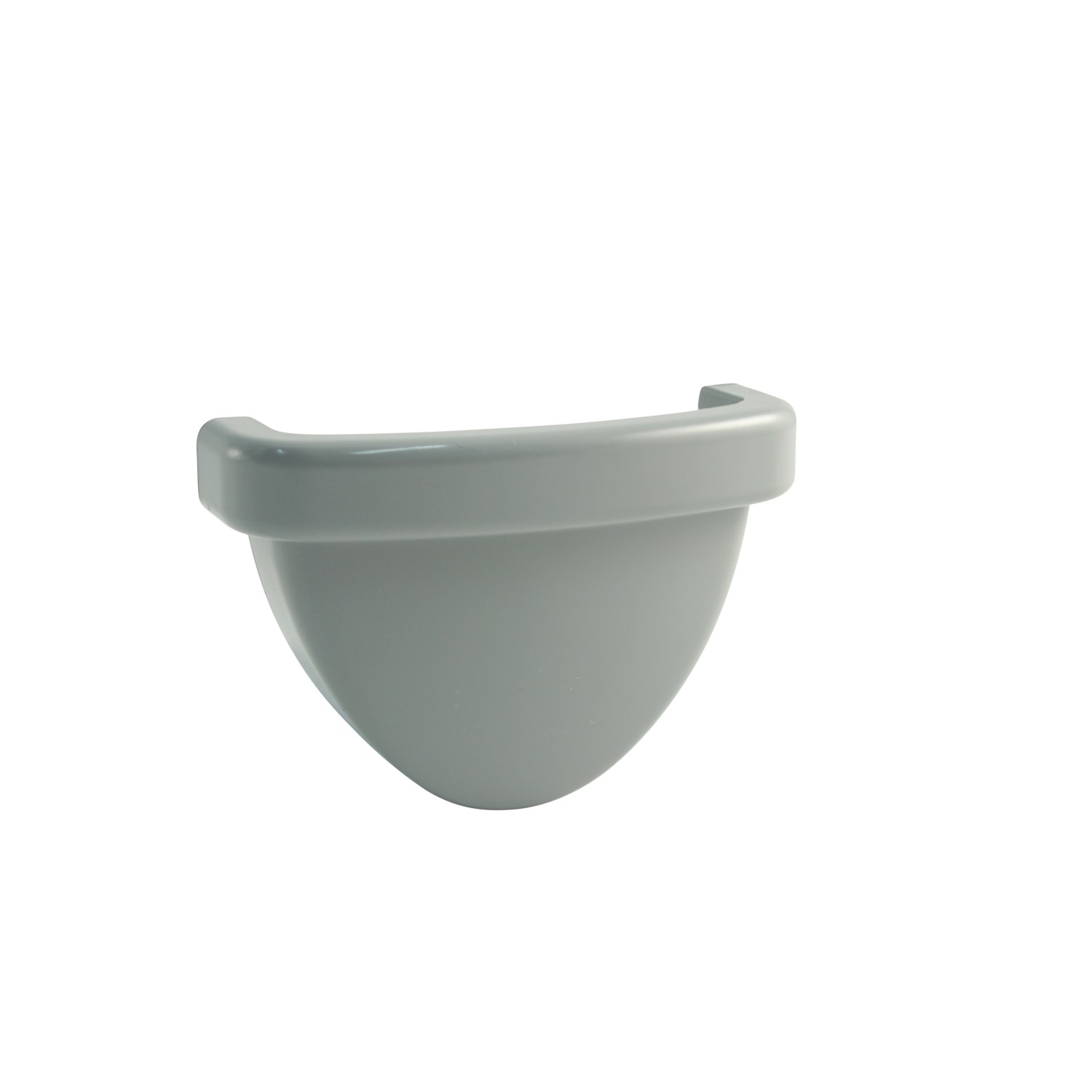 Marley Duplex Dachrinnen-Endstück RG 80 Grau