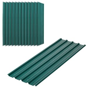 Outsunny Dachblech Stahl 129L x 45B cm