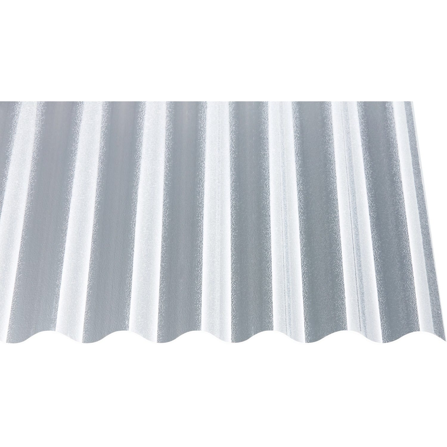 Profilplatte 3 mm Acryl 76/18 C-Struktur Klar 3000 mm x 1045 mm