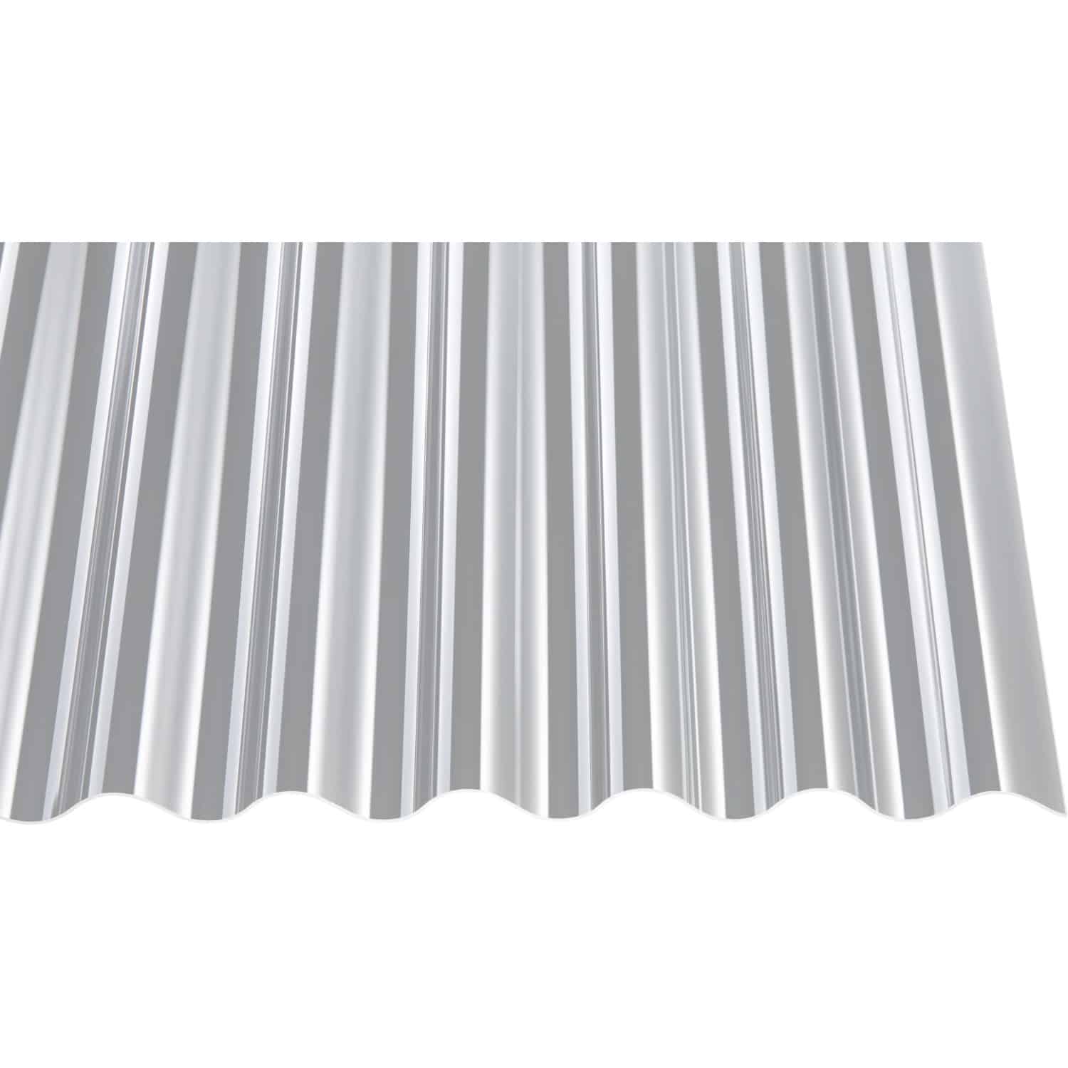 Profilplatte 3 mm Acryl 76/18 Klar 6000 mm x 1045 mm