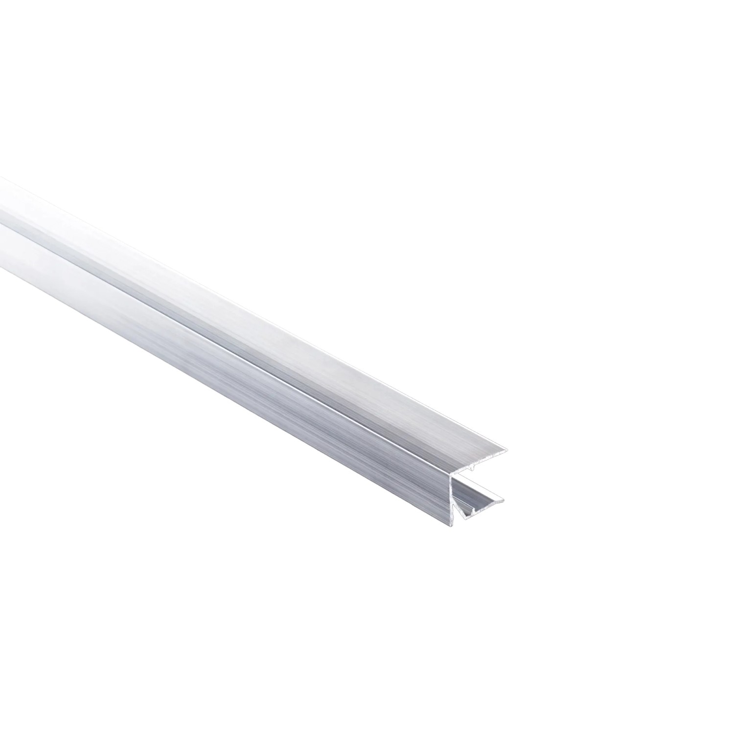 T&J Abschlußprofil Alu 16 Gebohrt mit Ablauföffnungen Pressblank 980 mm