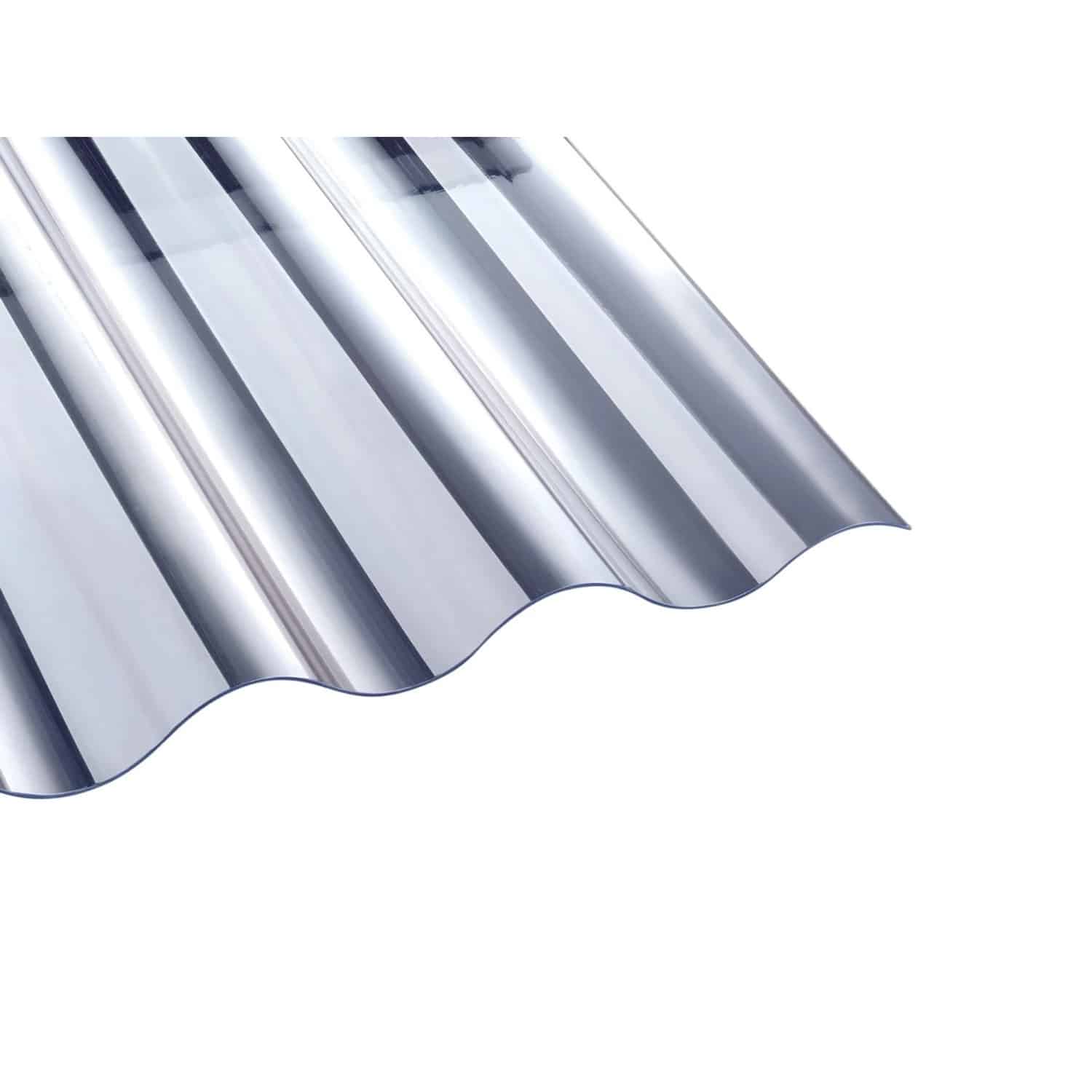 T&J PVC-Lichtplatte Welle8 Glasklar 1.600 mm x 920 mm x 1