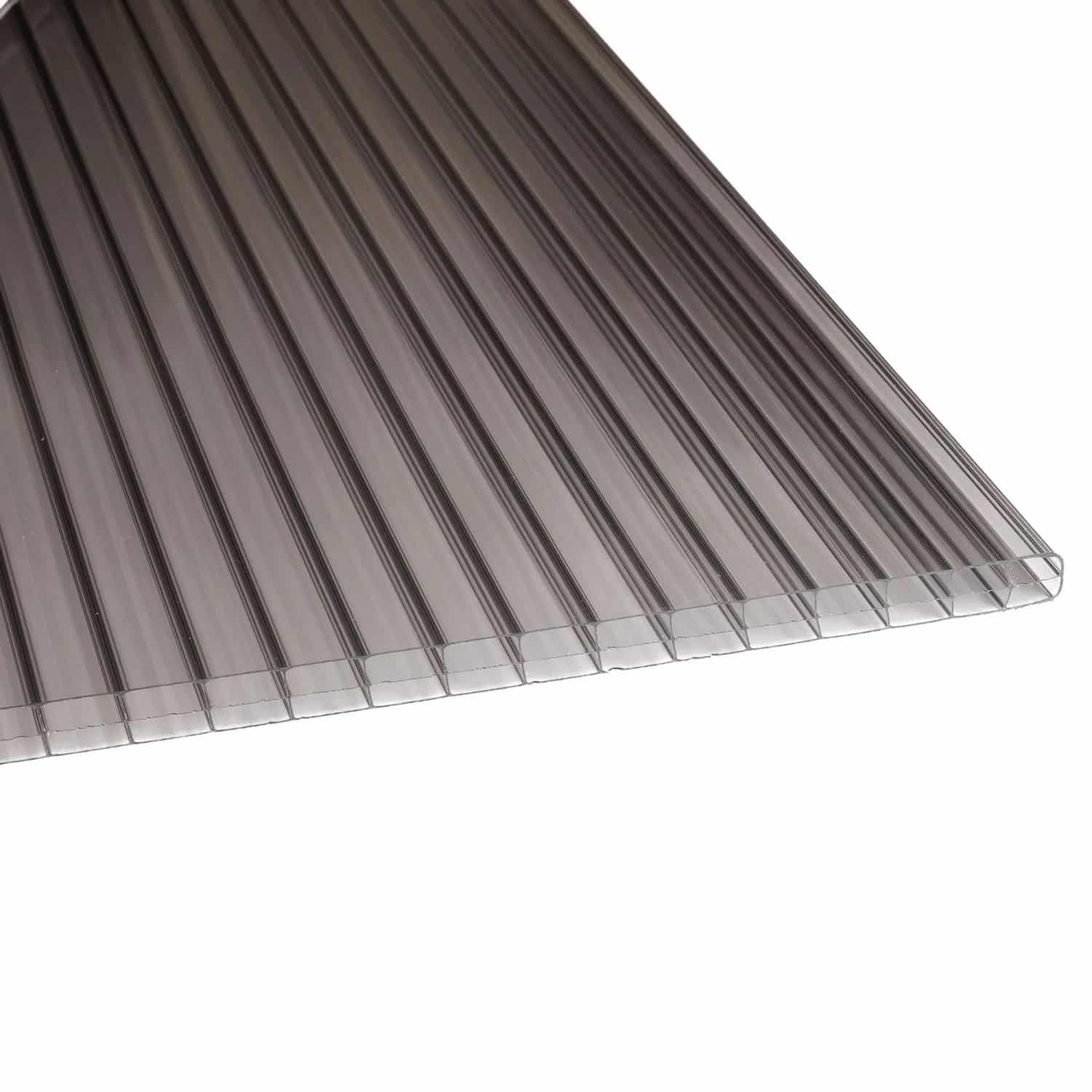 T&J Polyclear-Polycarbonatplatte S3P Anthrazit 3.000 mm x 980 mm x 16 mm