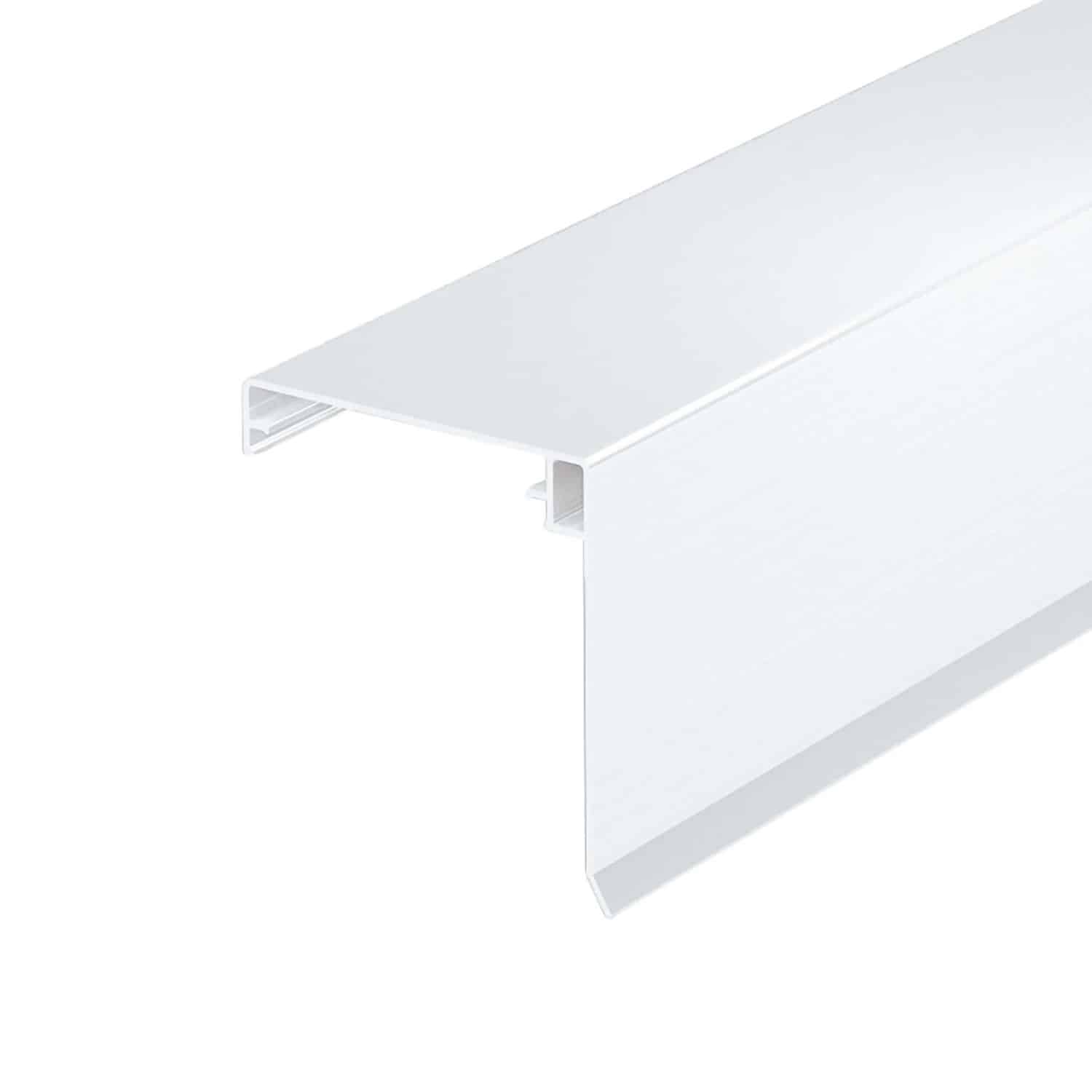 T&J Wetterschenkel-Klemmdeckel Weiß 4.500 mm