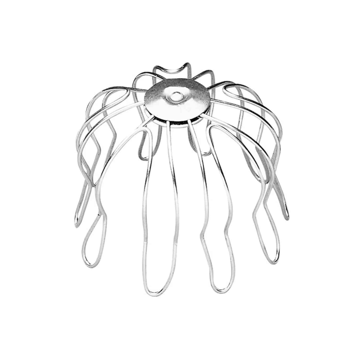 Zambelli Laubfangkorb DN 87-100 Edelstahl Silber Dachrinnen Laubschutz