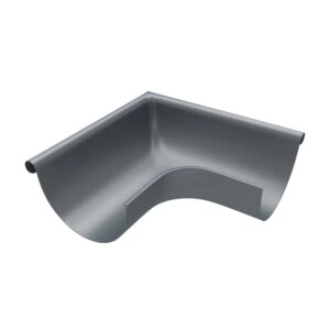 Zambelli Rinnenwinkel 90 Grad Halbrund Außen 250/8 teilig  Zink Anthrazit