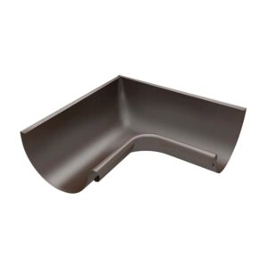 Zambelli Rinnenwinkel 90 Grad Halbrund Innen 250/8 teilig  Zink Kupferbraun